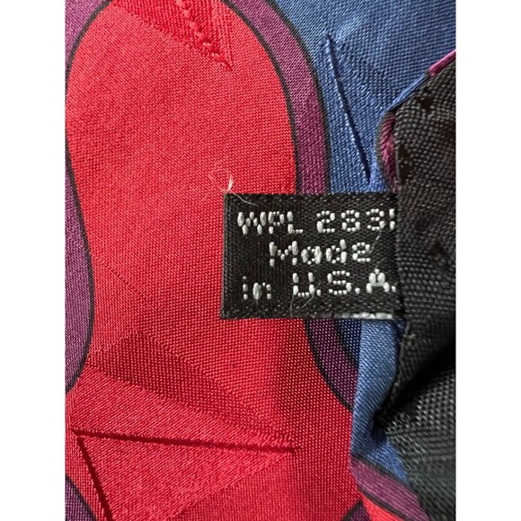 Vintage Halston III Silk Tie Abstract Pattern Vintage - Picture 4 of 16